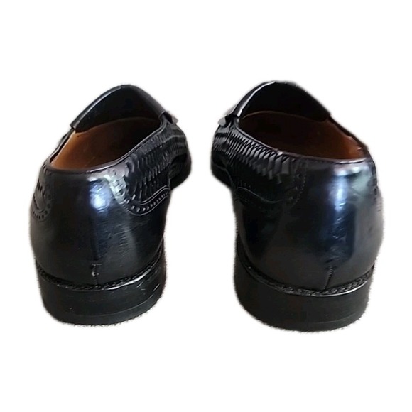 Mezlan Alicante Black Wingtip Tassel Loafer Men\'s 12 W Made In Spain